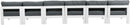 Nizuc - Outdoor Patio 6 Seat Armless Modular Sofa With White Frame