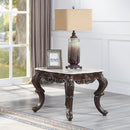 Benbek - End Table - Marble & Antique Oak