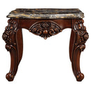 Forsythia - End Table - Marble Top & Walnut