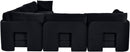 Hammond - Velvet Performance Fabric Upholstered 6 Piece Corner Sectional