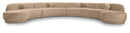 Avra - 189" Velvet Performance Fabric Upholstered Sectional