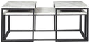 Donnesta - Occasional Table Set (Set of 3) - Gray / Black