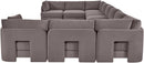 Hammond - Velvet Performance Fabric Upholstered 10 Piece Sectional