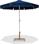 Amalfi - Aluminum Patio Umbrella - Light Brown Base / White Pole