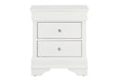 Pompei - Croc Nightstand - Metallic White