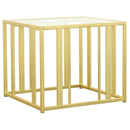 Adri - Rectangular Glass Top Side End Table