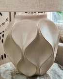 Edselham - Paper Table Lamp - Distressed Cream