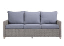 Greeley - 4 Piece Patio Sofa Set - Gray Fabric & Gray