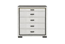 Isabella - Chest With LED - Black / White