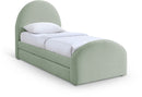 Andaz - Chenille Fabric Upholstered Trundle Bed