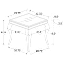Carone - Glass Top Coffee Table Set