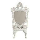Vanaheim - Arm Chair (Set of 2) - Beige Synthetic Leather & Antique White