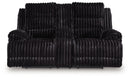 Rhine Falls - Double Reclining Power Loveseat With Console - Onyx