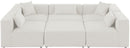 Cube - Linen 6 Piece Modular Sectional