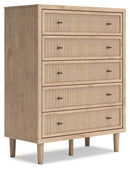 Cielden - Five Drawer Wide Chest - Two-Tone
