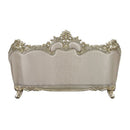 Danae - Sofa With 7 Pillows - Fabric, Champagne & Gold