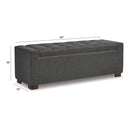 Cortwell - Storage Bench - Gray