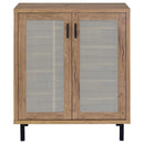 Teller - 2-Door Shoe Storage Cabinet - Natural Oak