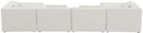 Cube - Linen 6 Piece Modular Double Chaise Sectional