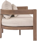 Newport - Water Resistant Fabric 86.75" Upholstered Outdoor Patio Sofa