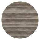 Zudora - Round Dining Table - Antique Oak & Black