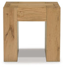 Bracken - Square End Table - Light Brown