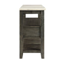 Merel - Server - White Marble Top & Gray Oak