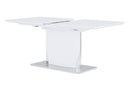 D2279 - Dining Table - Silver / White