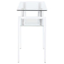 Dyer - 1-Shelf Rectangular Glass Top Table
