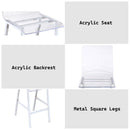 Nadie - Counter Height Chair (Set of 2) - Clear Acrylic & Chrome