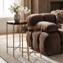 Vetra - Iron Base Bunching End Table - Brass