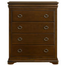 Garland - 4-Drawer Bedroom Chest Of Drawers - Brown Cherry