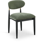 Riccio - Fabric Dining Side Chair (Set of 2) - Black And Gold Frame