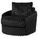 Sarco - Corduroy Upholstered Swivel Accent Arm Chair