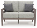 Hillside Barn - Loveseat W/Cushion - Gray / Brown