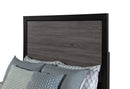 Lisbon - 4 Piece Queen Bedroom Set (Bed, Dresser, Mirror, Nightstand) - Black / Gray