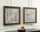 Downyard - Wall Art Set (Set of 2) - Black / Beige