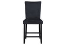 D04 - Velvet Bar Stool - Black