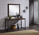 Bob - Console Table (Same 92396) - Weathered Oak & Black