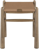 Santos - Faux Leather Upholstered Bench - Walnut Frame