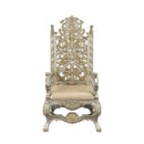 Danae - Arm Chair (Set of 2) - Synthetic Leather , Champagne & Gold