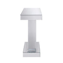 Noralie - Rectangular Console Table - Mirrored & Faux Diamonds