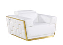 1111 - Leather Chair - Beige
