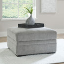 Casselbury - Ottoman With Storage - Cement