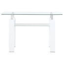 Dyer - 1-Shelf Rectangular Glass Top Table
