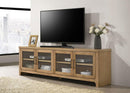 Brenham - 79" 4-Door TV Stand Media Console - Washed Oak