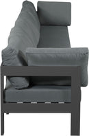 Nizuc - Outdoor Patio 6 Seat Modular Sofa With Gray Frame