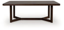 Dilenno - Rectangular Dining Room Extension Table - Dark Brown