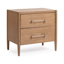 Alisen - 2 Drawer Nightstand - Napa Grove