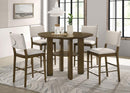 Ottowa - 5 Piece Round Counter Height Dining Room Set - Brown